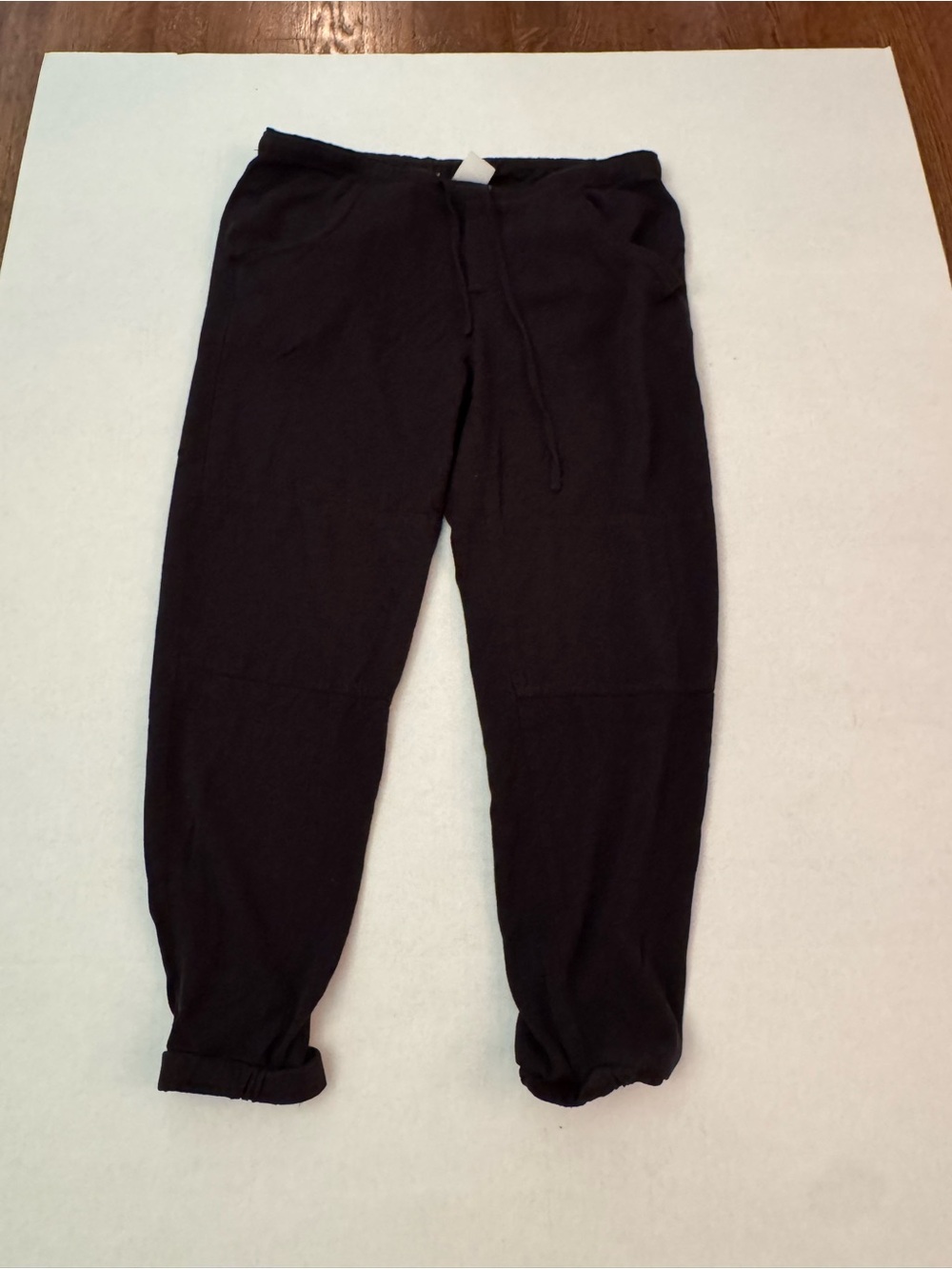 Tokyo Darling Black Elastic Waist Joggers with side pockets and back pockets